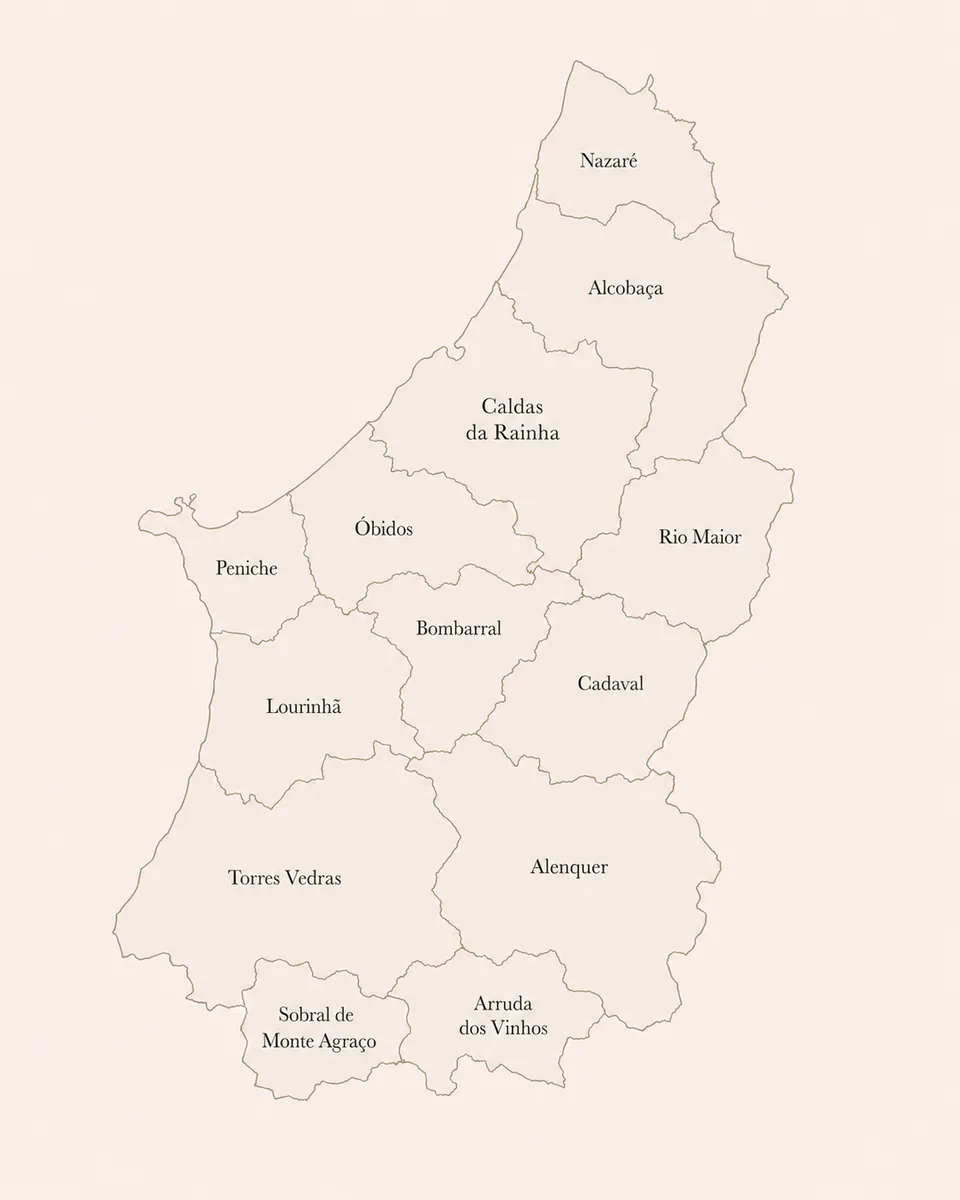 Map of Portugal's Oeste region and Rio Maior, showing Rezzide's area of operation Map of Portugal's Oeste region and Rio Maior, showing Rezzide's area of operation